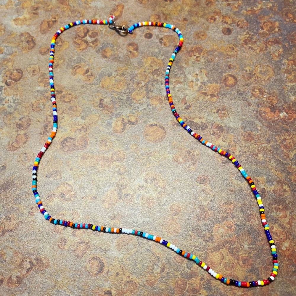 Seed bead handmade necklace!